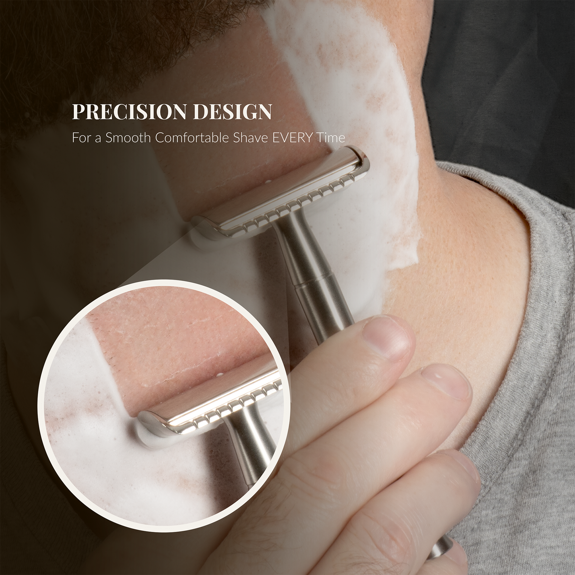 Safety Razor - Baron Classic - Brushed Alloy