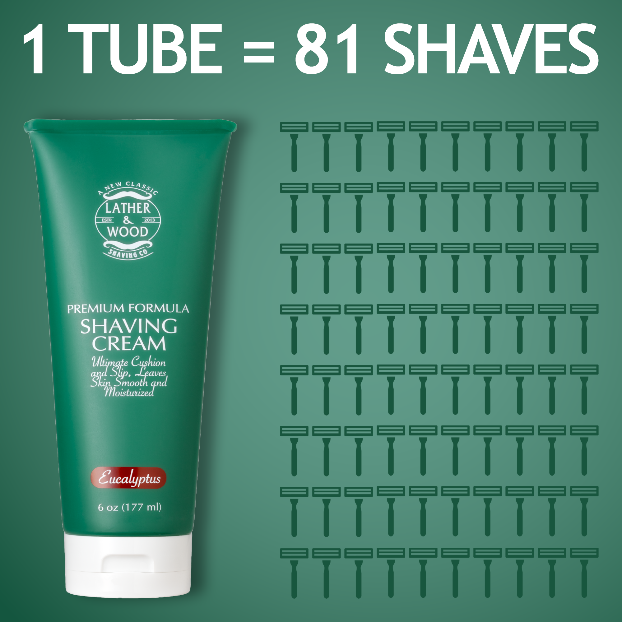 Premium Shaving Cream - Eucalyptus