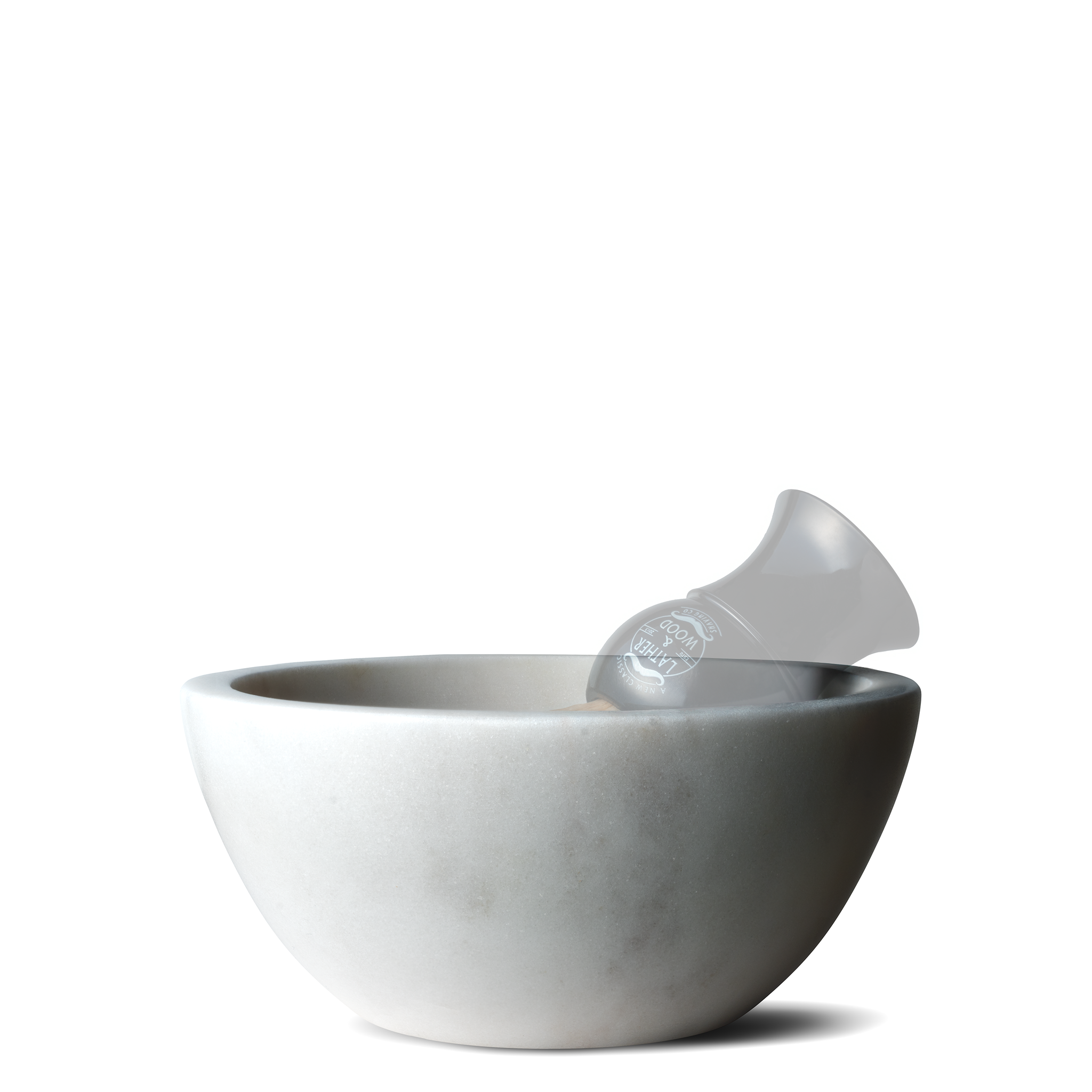 Marble Shaving Bowl - White