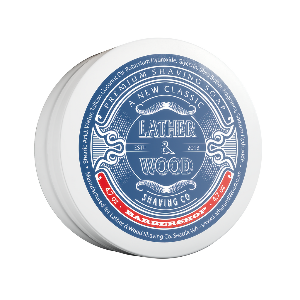 Luxury Shaving Soap Lather & Wood Shaving Co