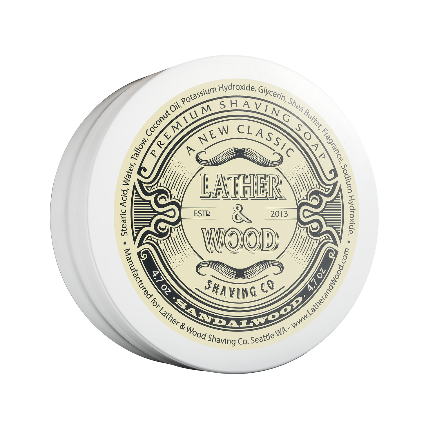 Luxury Shaving Soap Lather & Wood Shaving Co
