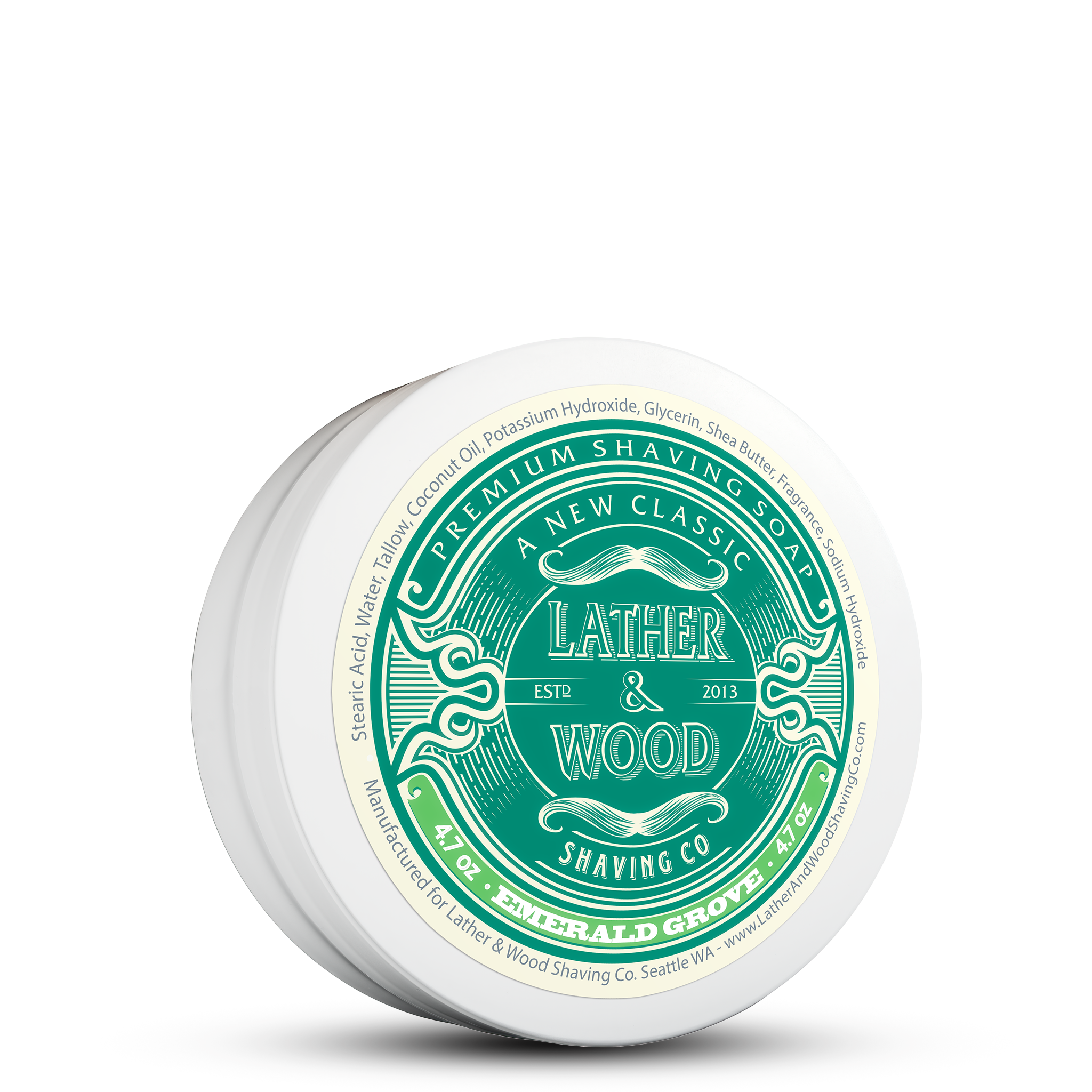 Luxury Shaving Soap - Emerald Grove