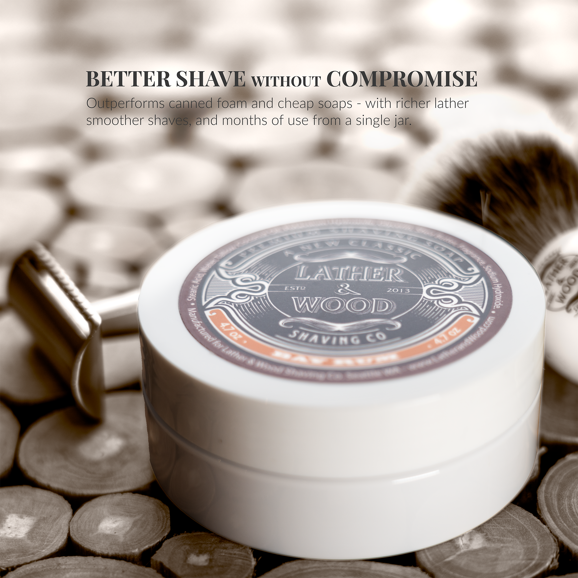 Luxury Shaving Soap - Bay Rum