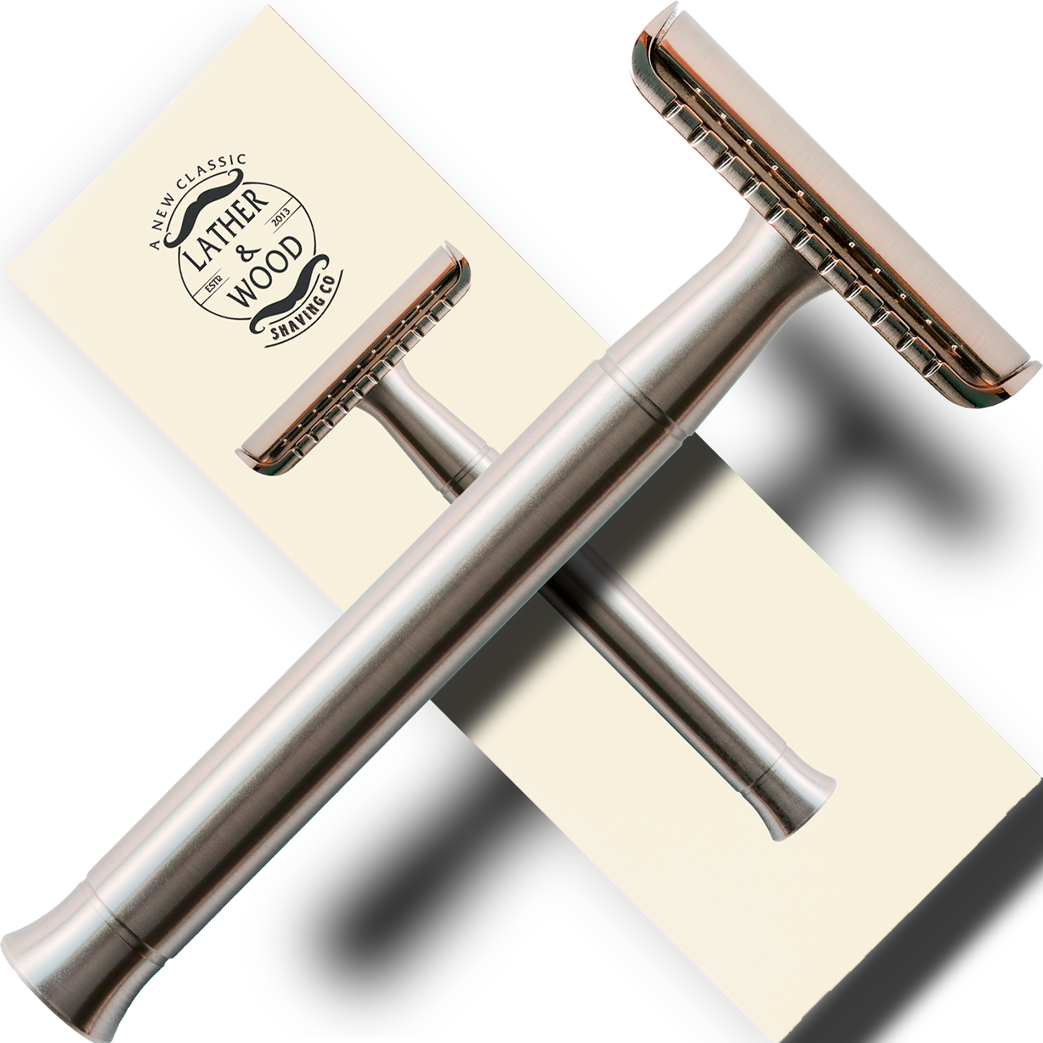 Wood Printer Razor Safety Razor - Baron Classic - Brushed Alloy – Lather & Wood Shaving Co