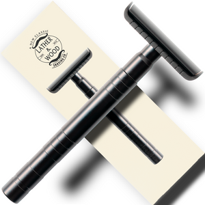 Safety Razor - Baron Elite - Noir Black - Lather & Wood Shaving Co