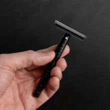 Safety Razor - Baron Elite - Noir Black - Lather & Wood Shaving Co